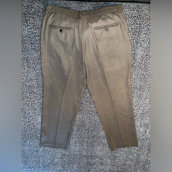 Men’s Perry Ellis Portfolio dress pants - brown - size 34/30 - Folio-Flex - Picture 3 of 9
